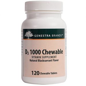 Genestra D3 - 1000 IU - 120 Chewable Tabletes