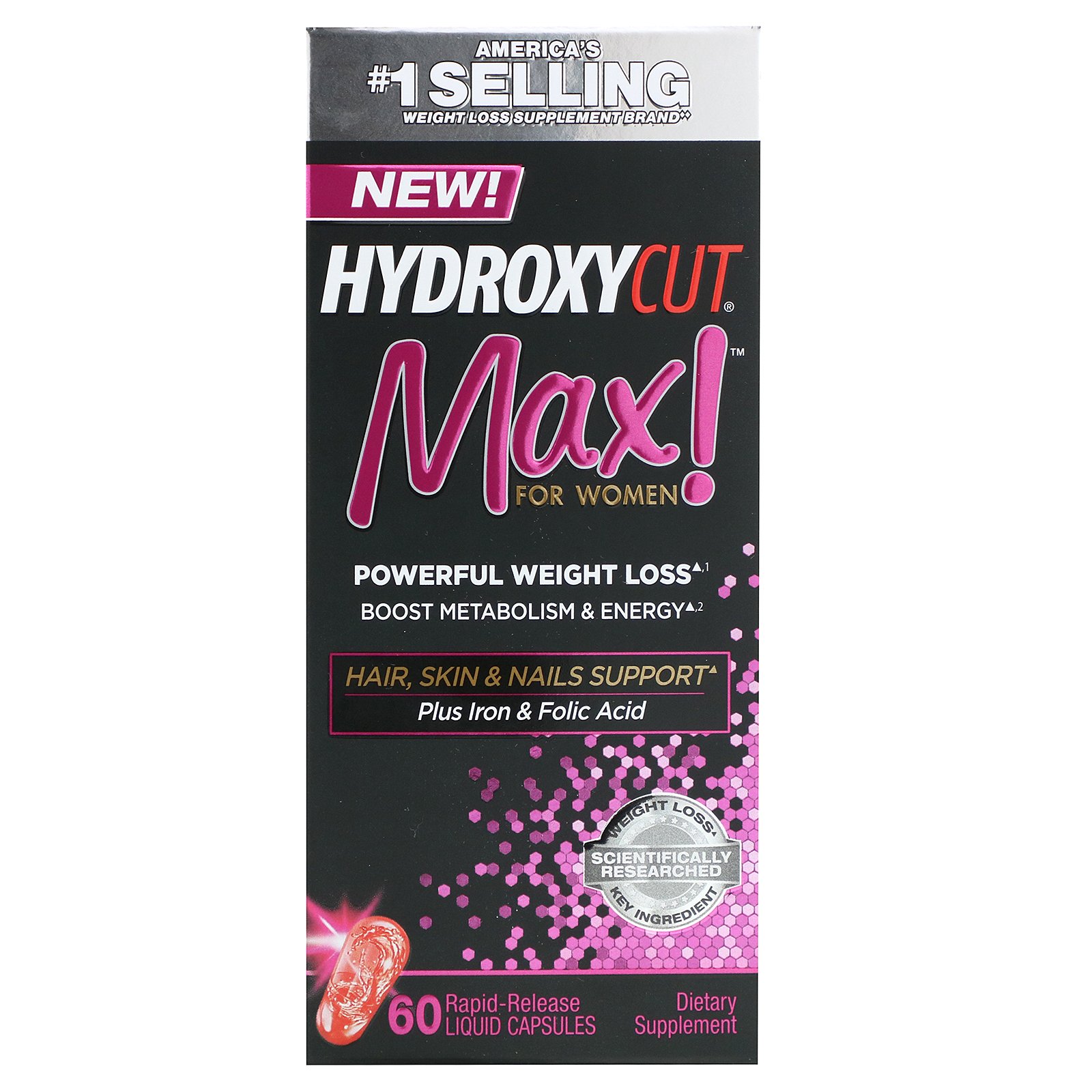 Hydroxycut, Max! For Women, 60 Rapid-Release Liquid Capsules - Imagem 2