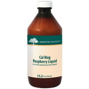 Genestra Cal Mag Liquid, Framboesa - 15.2 fl. oz