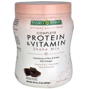 Nature's Bounty, Optimal Solutions® Mistura Completa de Proteína e Vitamina - 16 oz (453g)