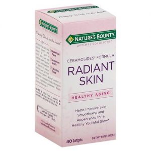 Nature's Bounty, Pele Radiante Fórmula Ceramosides® - 40 Cápsulas em Gel