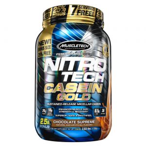 MuscleTech Nitro Tech Casein Gold, Chocolate Supremo 2.53 lbs/ 1.15 Kg