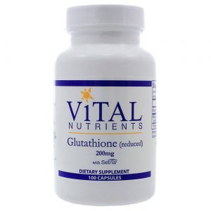 Vital Nutrients, Glutationa (Reduzida) 200 mg - 100 Cápsulas