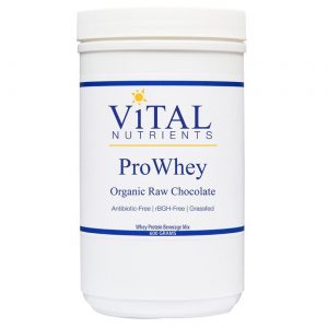 Vital Nutrients Pro Whey Organic Raw Protein Powder Chocolate - 600 Grams