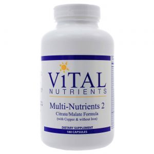 Vital Nutrients, Multi-Nutrientes II Com Cobre - Livre de Ferro - 180 Cápsulas Vegetarianas