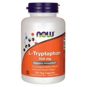 Now Foods, L-Triptofano 500 mg - 120 Cápsulas Vegetarianas