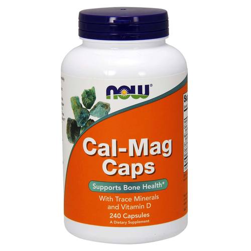 Now Foods, Cal-Mag Com Minerais e Vitamina D - 240 Cápsulas