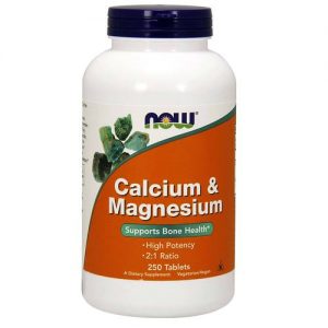 Cálcio e Magnésio Now Foods Vegano 250 Tabletes