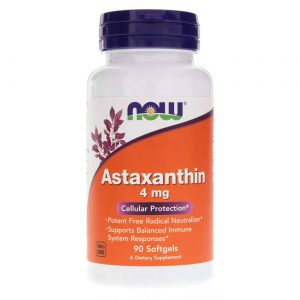 Astaxantina 4 mg Now Foods - 90 Cápsulas em Gel