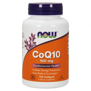 CoQ10 100 mg Now Foods 150 Cápsulas em Gel