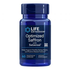 Life Extension, Açafrão otimizado com Satiereal - 60 Cápsulas Vegetarianas