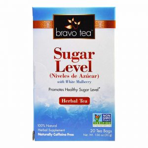 Bravo Tea, Chá Níveis de Açúcar com Amoreira Branca - 20 Saquinhos de Chá