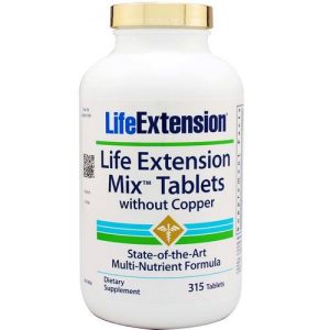Life Extension, Multivitamínico Sem Cobre - 315 Tabletes