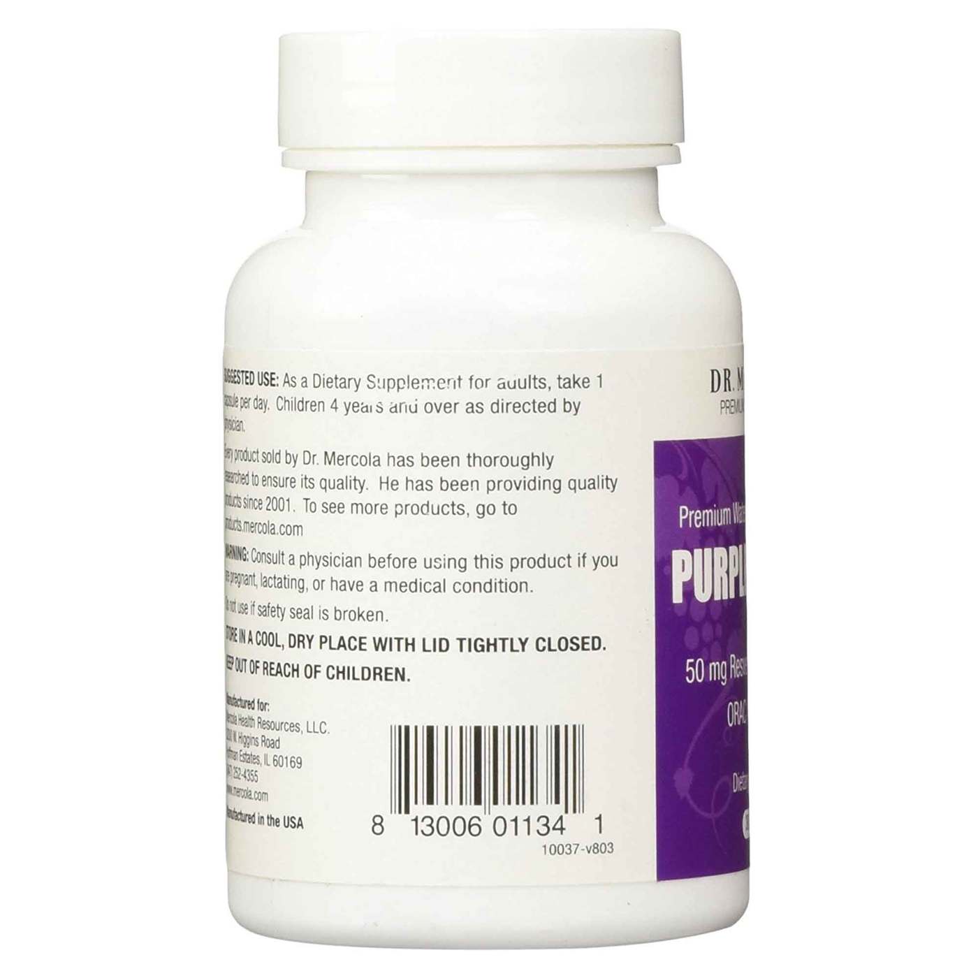 Dr. Mercola Purple Defense with Resveratrol 30 Capsules - Imagem 4