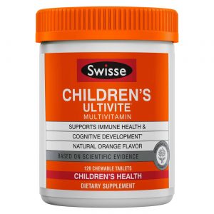 Swisse, Children's Ultivite Multivitamínico Infantil - 120 Tabletes Mastigáveis