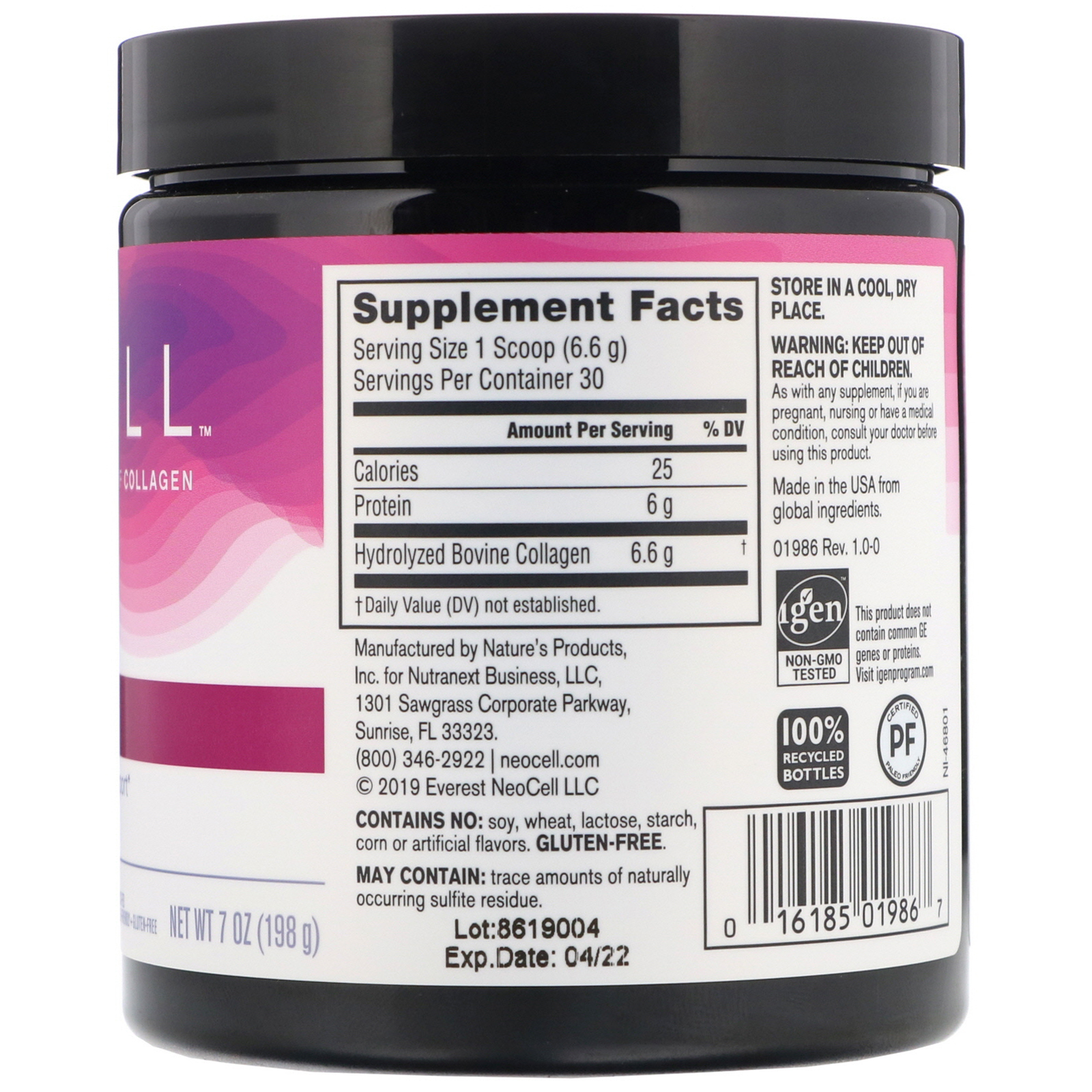 Neocell, Super Colágeno, Sem Sabor, 198 g (7 oz) - Imagem 2