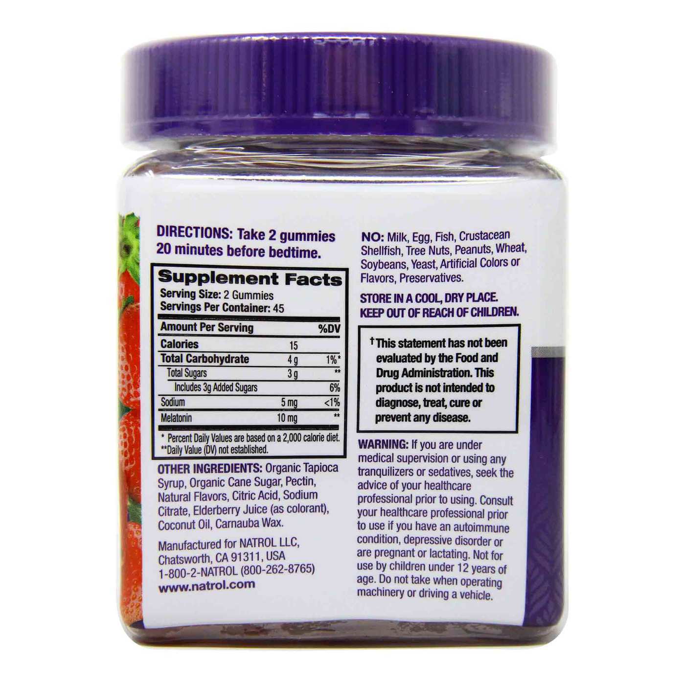 Natrol Gomas de Melatonina 10 mg 90 Gomas - Imagem 2