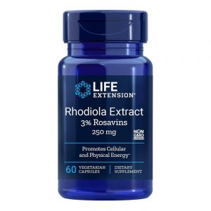 Life Extension, Extrato de Rhodiola - 60 Cápsulas Vegetarianas