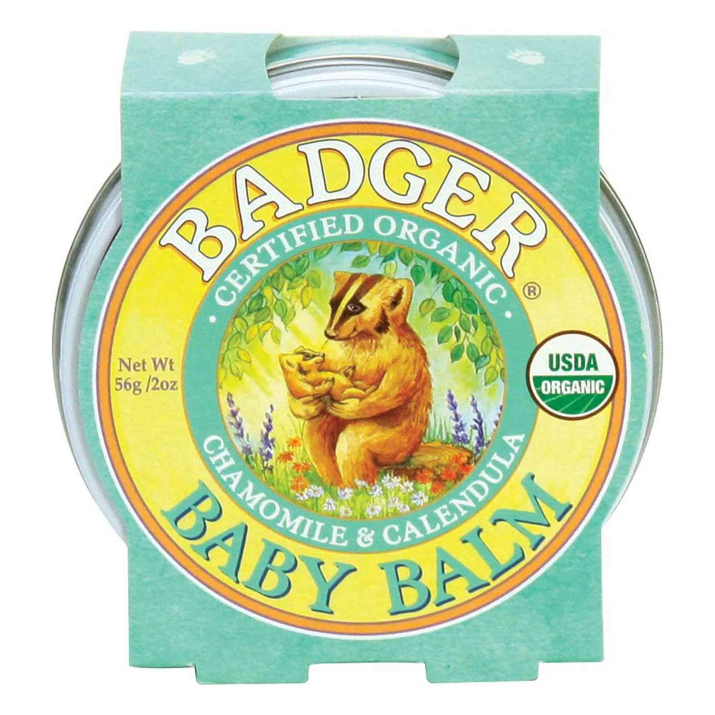 Badger Certified Organic Baby Balm Chamomile and Calendula 56 g - Imagem 2