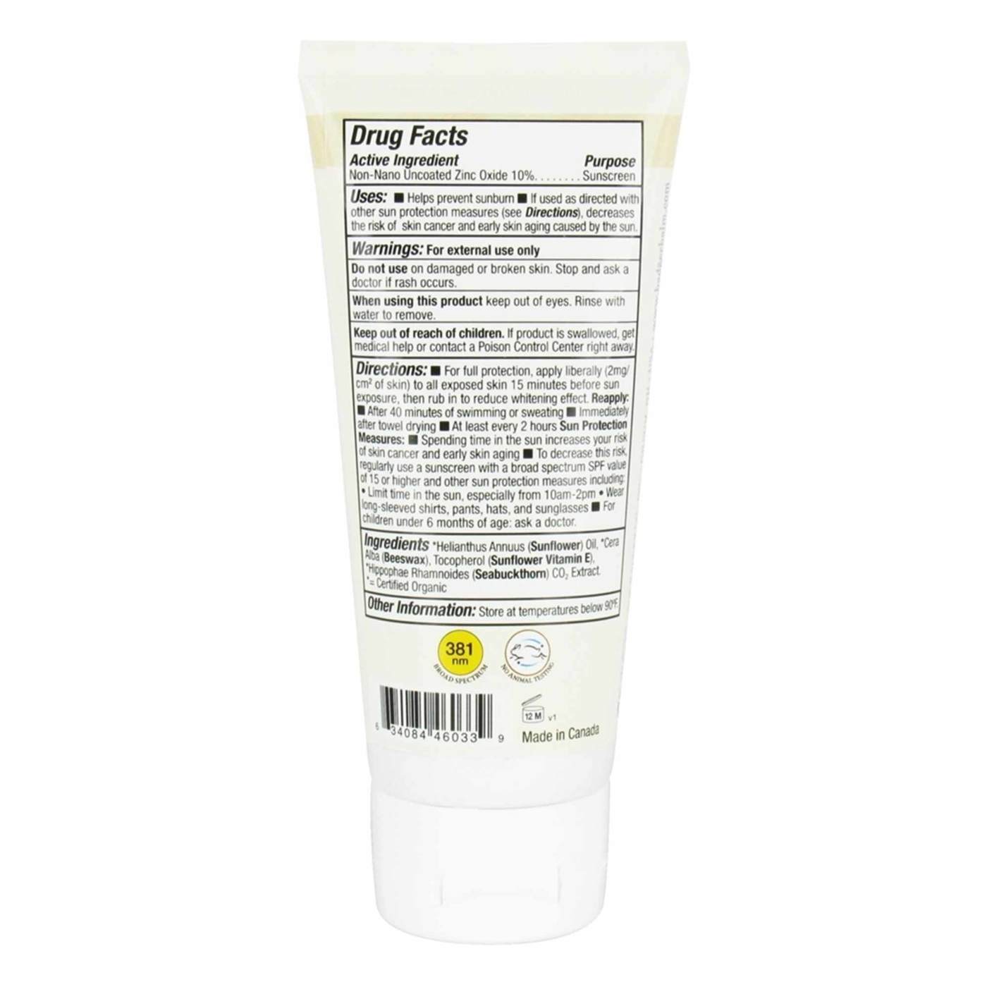 Badger, Creme Protetor Solar sem Perfume - FPS 15 - 2.9 fl oz (87 mL) - Imagem 2
