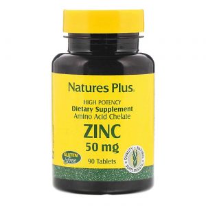 Nature's Plus, Zinco 50 mg - 90 Tabletes