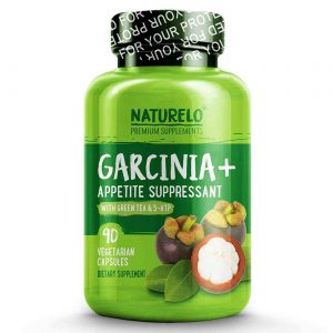 Naturelo, Garcinia + Supressor de Apetite com Chá Verde e Grão de Café Verde - 90 Cápsulas
