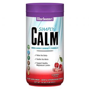 Bluebonnet Nutrition, Simply Calm™ Fórmula da Serenidade do Corpo & Mente, Sabor Cereja - 454 g