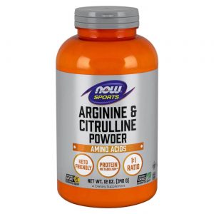 Now Foods, Arginina e Citrulina em Pó - 340 g