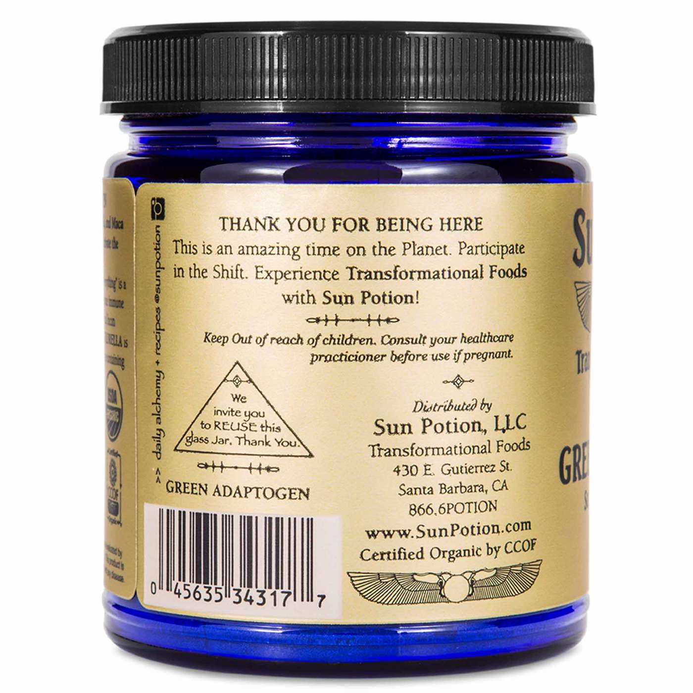 Sun Potion Green Adaptogen - 3.9 oz (111 g) - Imagem 2