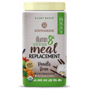 Sunwarrior, Illumin8 Substituto de Refeição, Sabor Baunilha - 800 g (1,76 lb)