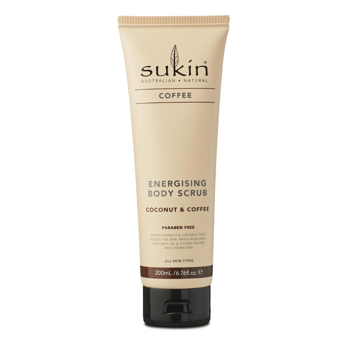 Sukin Energising Body Scrub Coffee Coconut - 6.76 fl oz (200ml)