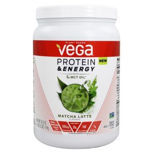 Vega Proteína e Energia com Óleo 3g MCT - Matcha Latte - 18,3 oz
