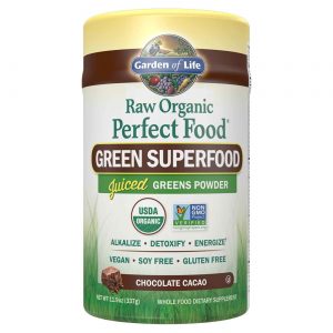 Garden of Life, Perfect Food® Alimento Verde, Chocolate Cacau - 337 g