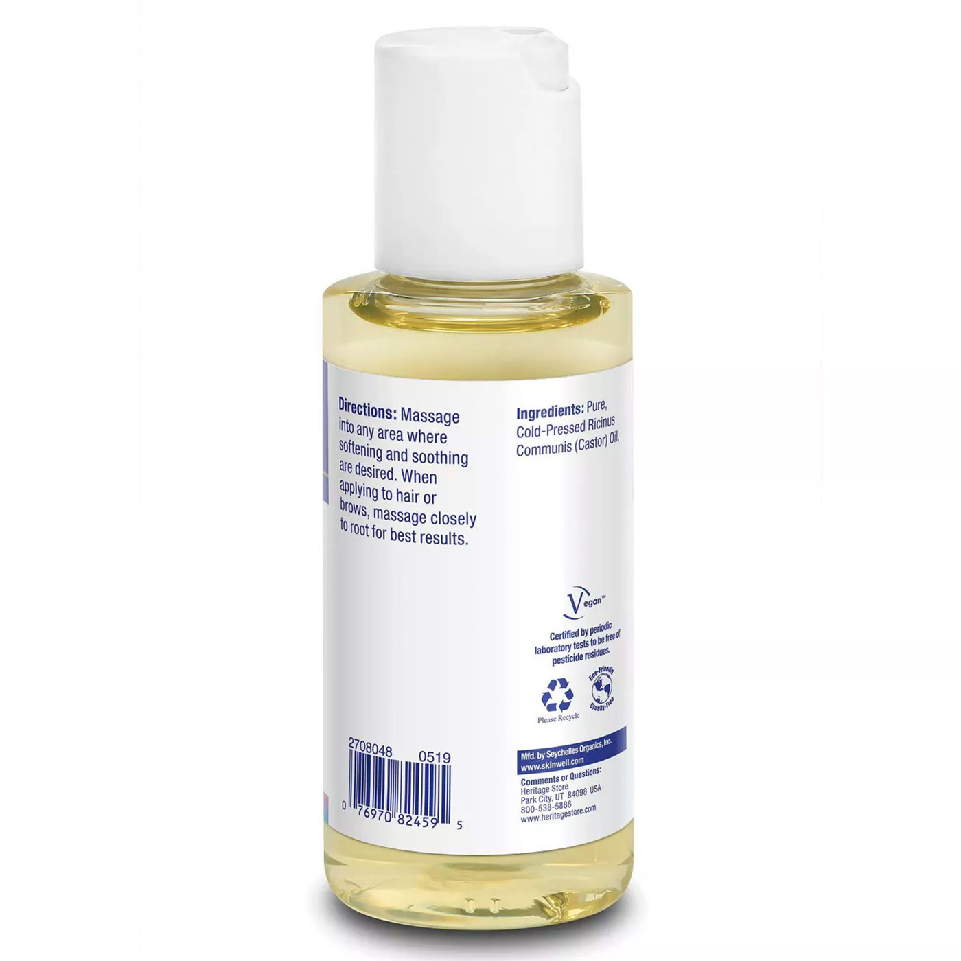 Heritage Store, Óleo de Rícino - 2 fl oz (59mL) - Imagem 2