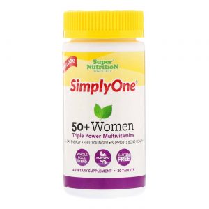 Super Nutrition, SimplyOne® Multivitamínico Feminino (50 anos ou mais) - 30 Tabletes
