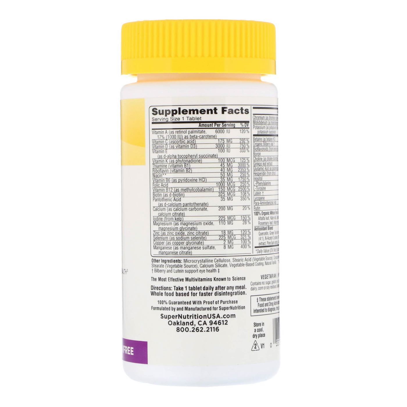 Super Nutrition SimplyOne 50+ Women Iron-Free - 30 Tabets - Imagem 2
