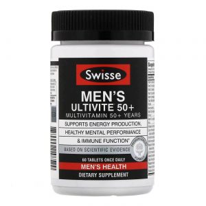 Swisse, Ultivite - Multivitamínico para Homens de 50 anos ou mais - 60 Comprimidos