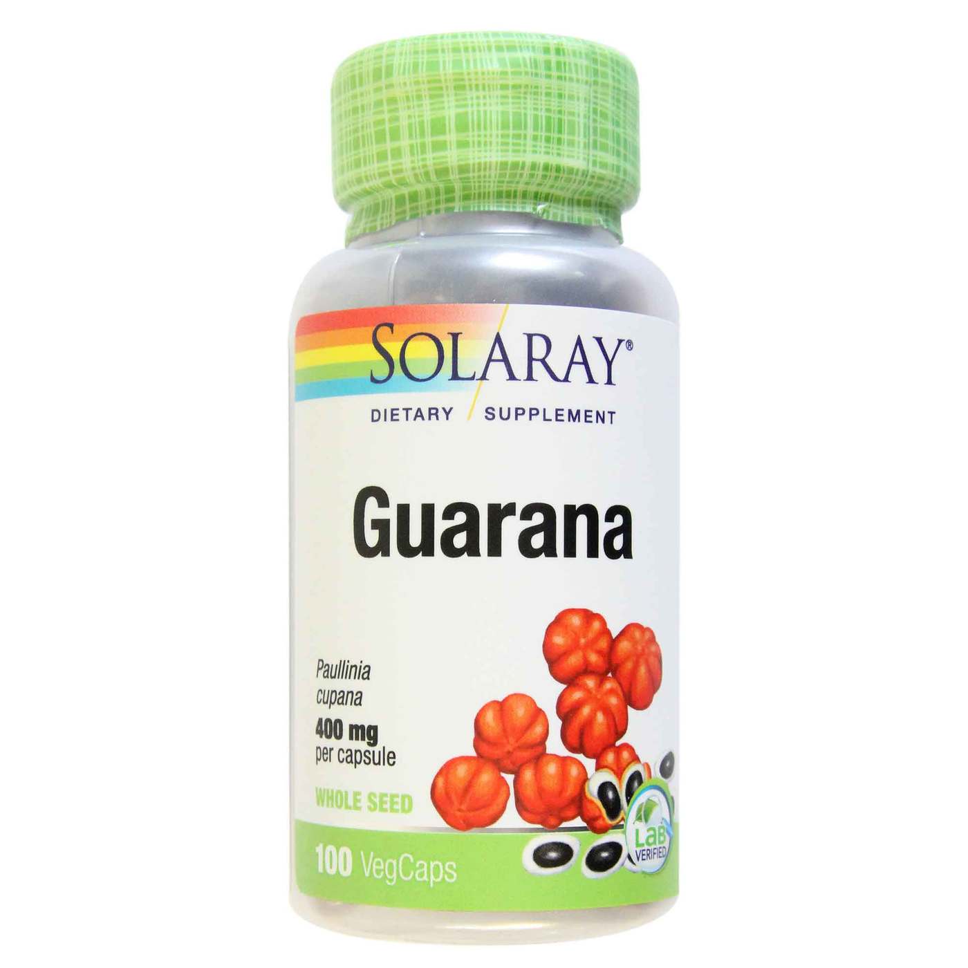Solaray, Guaraná - 100 Cápsulas
