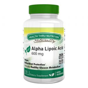 Health Thru Nutrition, Ácido Alfa Lipóico 600 mg - 120 Cápsulas Vegetarianas