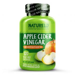 NATURELO, Vinagre de Maçã com Sais de Keto - 120 Cápsulas