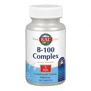 Kal B-100 Complexos de Libertação Sustentada 30 Tabletes