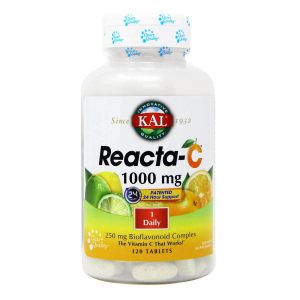 Kal, Reacta-C® 1000 mg com Bioflavonóides - 120 Tabletes
