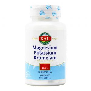 Kal Magnésio Potássio bromelina 60 Tabletes