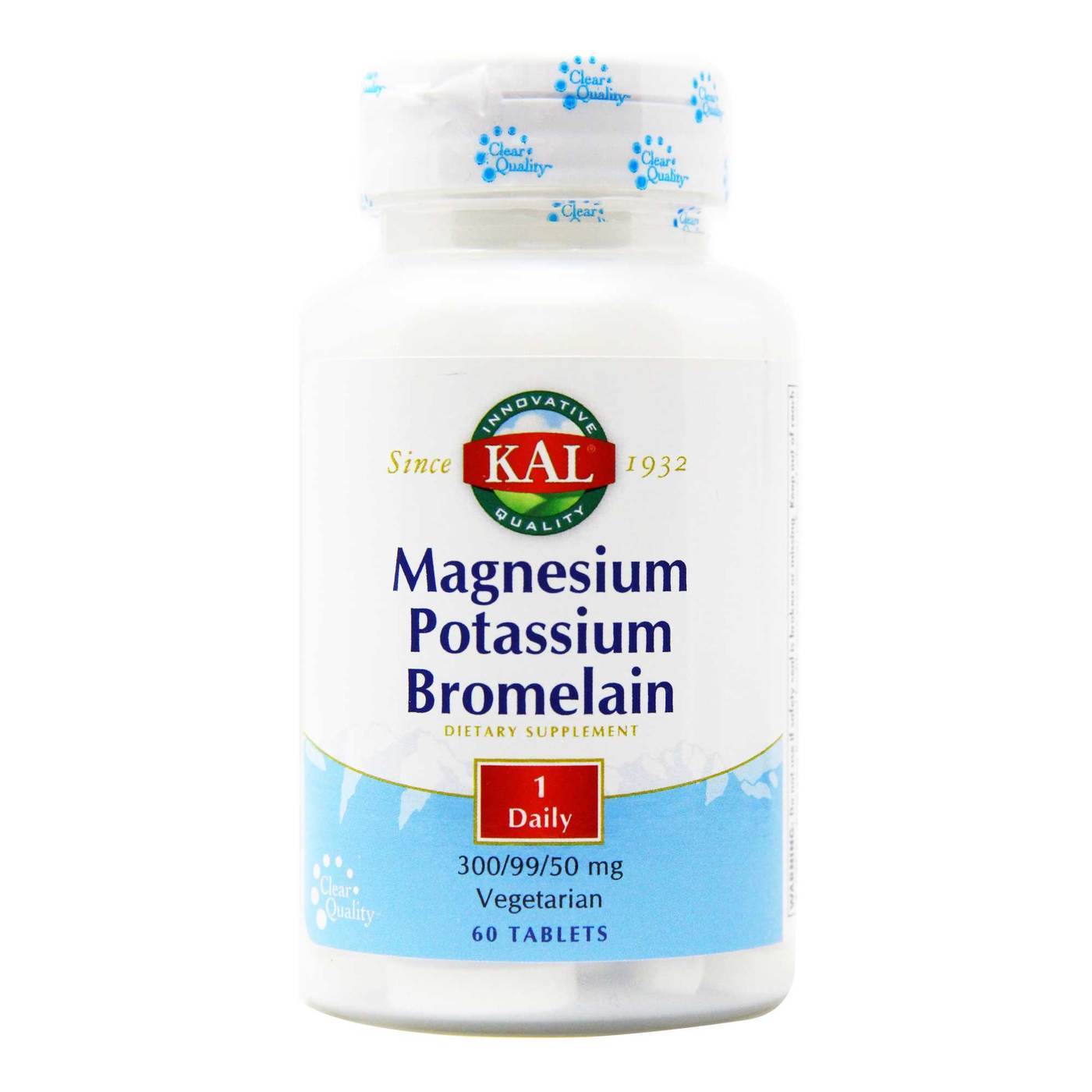 Kal Magnésio Potássio bromelina 60 Tabletes