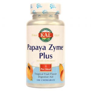 Kal, Papaya-Zyme™ Plus, Frutas Tropicais - 100 Pastilhas Mastigáveis