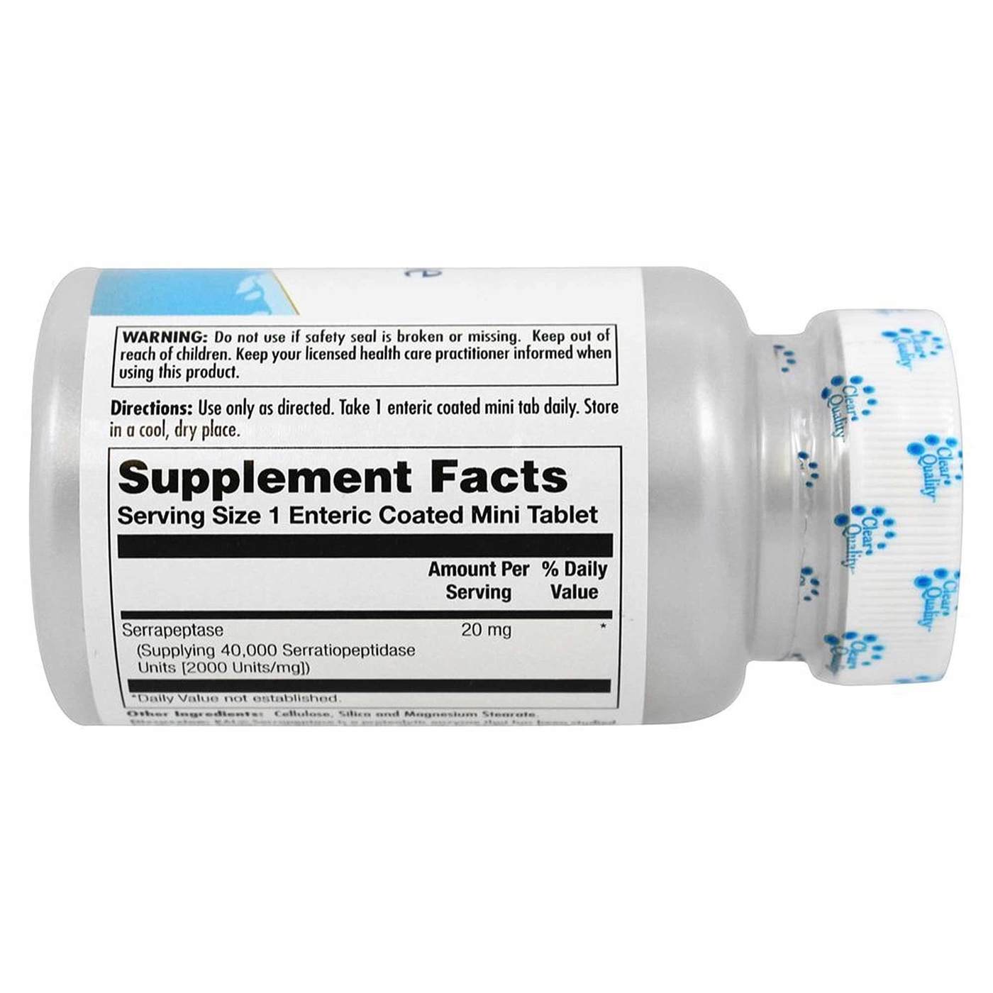 Kal, Serrapeptase 20 mg - 90 Tabletes revestidos entéricos - Imagem 2