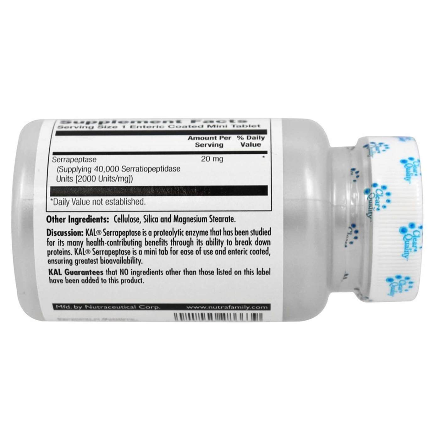 Kal, Serrapeptase 20 mg - 90 Tabletes revestidos entéricos - Imagem 3