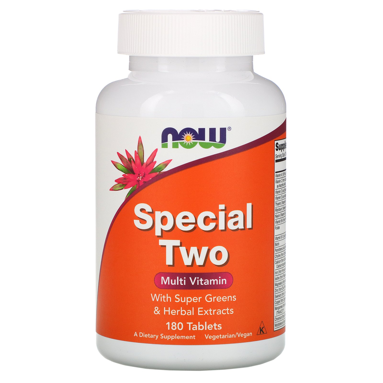 Now Foods, Special Two, Multivitamínico, 180 Comprimidos
