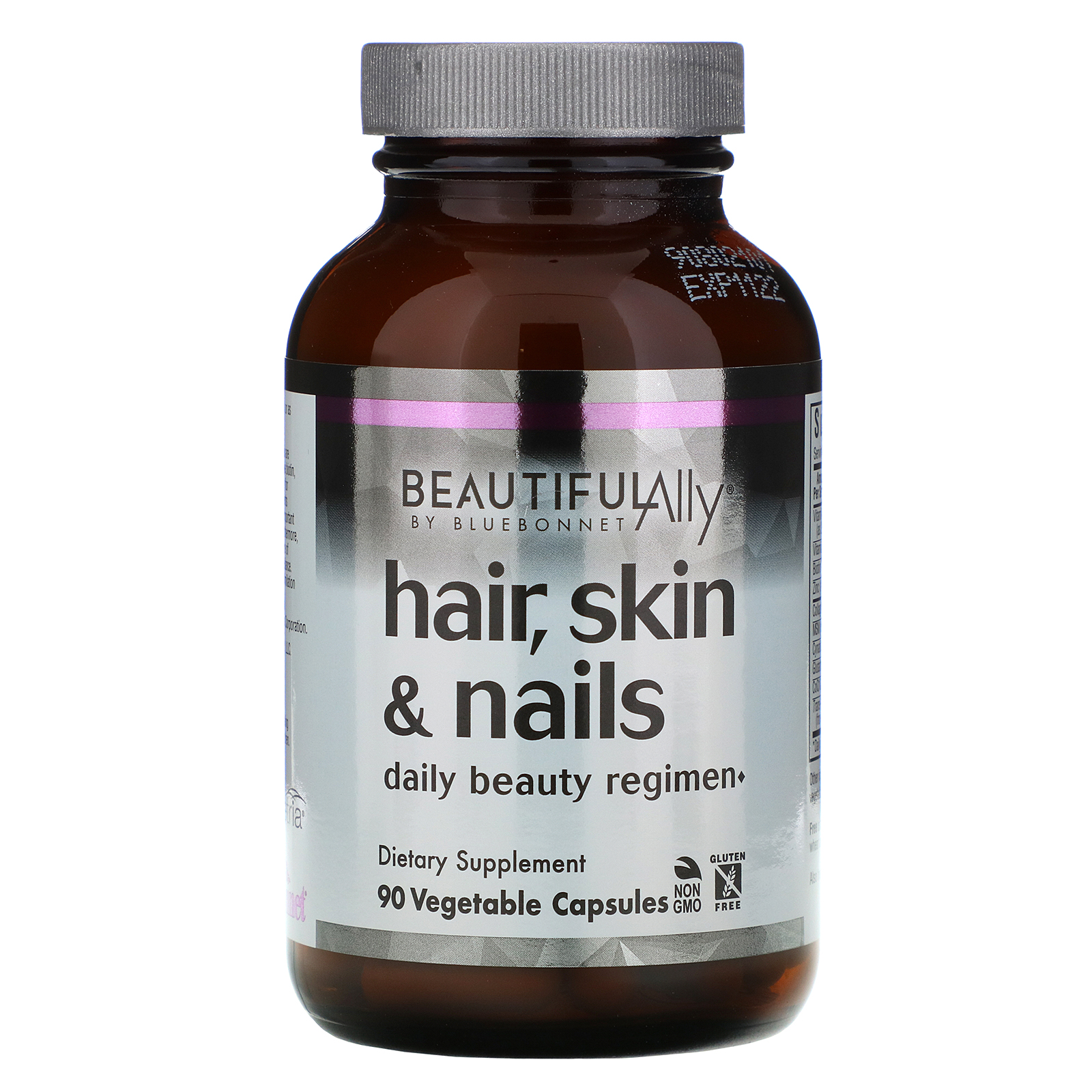 Bluebonnet Nutrition, Beautiful Ally, Cabelo, Pele e Unhas, 90 Cápsulas Vegetais - Imagem 3