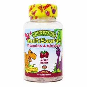 Kal, Multivitamínico MultiSaurus®, Frutas Vermelhas - 60 Patilhas Mastigáveis